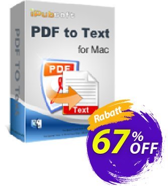 iPubsoft PDF to Text Converter for Mac discount coupon 65% disocunt - 