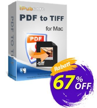 iPubsoft PDF to TIFF Converter for Mac Coupon, discount 65% disocunt. Promotion: 