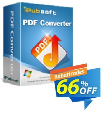 iPubsoft PDF Converter Coupon, discount 65% disocunt. Promotion: 