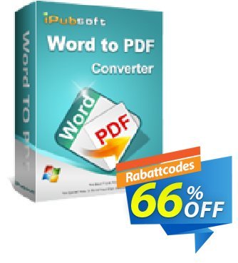 iPubsoft Word to PDF Converter Coupon, discount 65% disocunt. Promotion: 