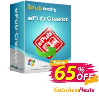 iPubsoft ePub Creator for Windows Coupon, discount 65% disocunt. Promotion: 