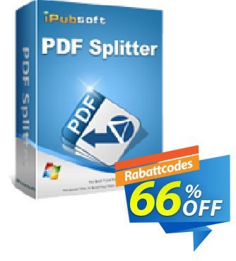 iPubsoft PDF Splitter Coupon, discount 65% disocunt. Promotion: 