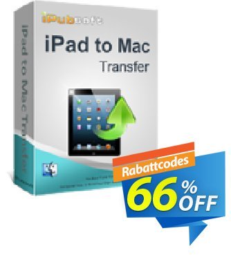 iPubsoft iPad to Mac Transfer Coupon, discount 65% disocunt. Promotion: 