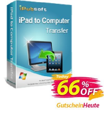 iPubsoft iPad to Computer Transfer Coupon, discount 65% disocunt. Promotion: 