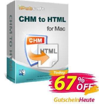 iPubsoft CHM to HTML Converter for Mac Gutschein 65% disocunt Aktion: 