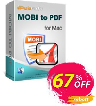 iPubsoft MOBI to PDF Converter for Mac Coupon, discount 65% disocunt. Promotion: 