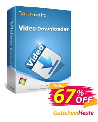 iPubsoft Video Downloader Coupon, discount 65% disocunt. Promotion: 