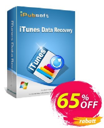 iPubsoft iTunes Data Recovery Coupon, discount 65% disocunt. Promotion: 
