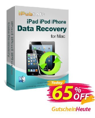 iPubsoft iPad/iPod/iPhone Data Recovery for Mac Coupon, discount 65% disocunt. Promotion: 