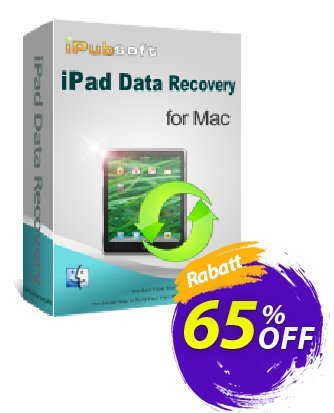 iPubsoft iPad Data Recovery for Mac Coupon, discount 65% disocunt. Promotion: 