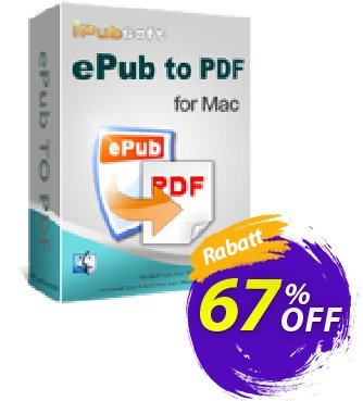 iPubsoft ePub to PDF Converter for Mac Gutschein 65% disocunt Aktion: 