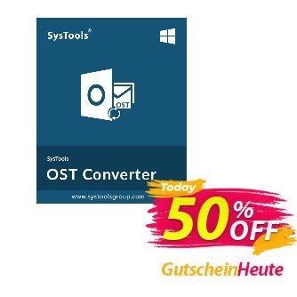 SysTools OST Converter (Corporate License) Coupon, discount 25% OFF SysTools OST Converter (Corporate License), verified. Promotion: Awful sales code of SysTools OST Converter (Corporate License), tested & approved