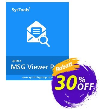SysTools MSG Viewer Pro (100 Users) discount coupon SysTools coupon 36906 - SysTools promotion codes 36906