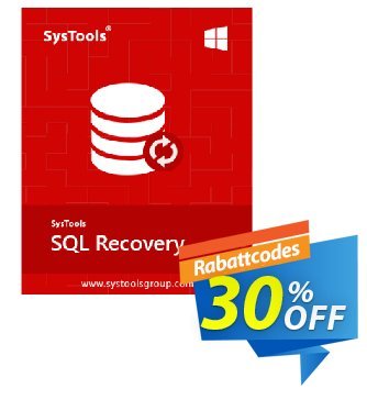 SysTools SQL Recovery (Corporate License) Coupon, discount SysTools coupon 36906. Promotion: 