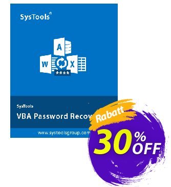 SysTools VBA Password Recovery (Enterprise) Coupon, discount SysTools coupon 36906. Promotion: 