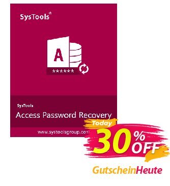SysTools Access Password Recovery (Enterprise) Coupon, discount SysTools coupon 36906. Promotion: 