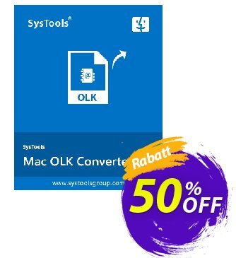 SysTools Mac OLK Converter Coupon, discount SysTools Summer Sale. Promotion: wondrous offer code of SysTools Mac OLK Converter 2024