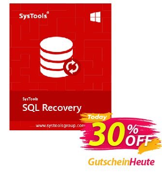 SysTools SQL Recovery - Technician License  Gutschein SysTools coupon 36906 Aktion: 