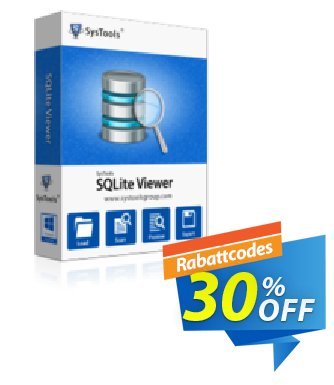 SysTools SQLite Viewer Pro Coupon, discount SysTools Summer Sale. Promotion: super deals code of SysTools SQLite Viewer Pro 2024