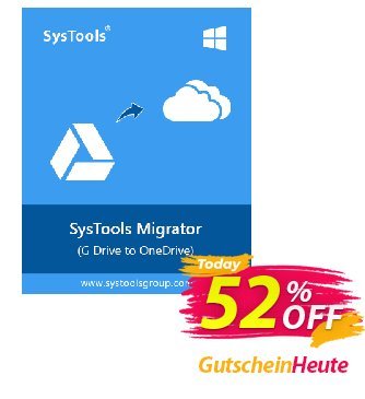 SysTools G Drive to OneDrive Migrator Coupon, discount 50% OFF SysTools G Drive to OneDrive Migrator, verified. Promotion: Awful sales code of SysTools G Drive to OneDrive Migrator, tested & approved