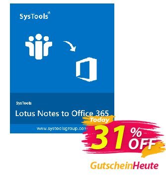 SysTools Lotus Notes to Office 365 Migration Gutschein SysTools Summer Sale Aktion: awesome offer code of SysTools Lotus Notes to Office 365 2024