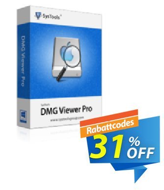 SysTools DMG Viewer Pro Coupon, discount SysTools Summer Sale. Promotion: formidable discount code of SysTools DMG Viewer Pro 2024