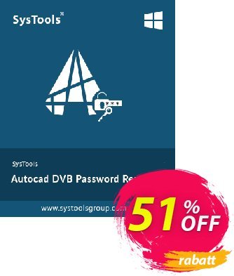 SysTools Autocad DVB Password Remover Coupon, discount 50% OFF SysTools Autocad DVB Password Remover, verified. Promotion: Awful sales code of SysTools Autocad DVB Password Remover, tested & approved