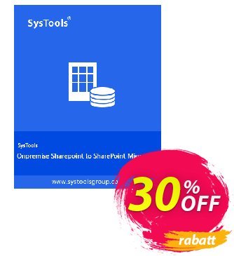 SysTools SharePoint Migration Tool Coupon, discount SysTools Summer Sale. Promotion: exclusive promotions code of SysTools SharePoint Organizer - Site License 2024