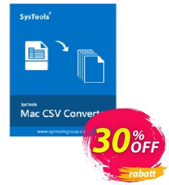 SysTools Mac CSV Converter Coupon, discount SysTools Summer Sale. Promotion: awful discount code of SysTools Mac CSV Converter 2024