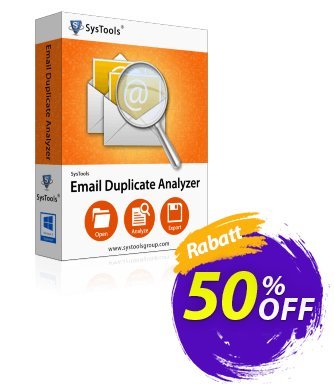 SysTools Email Duplicate Analyzer (Enterprise) Coupon, discount SysTools coupon 36906. Promotion: 