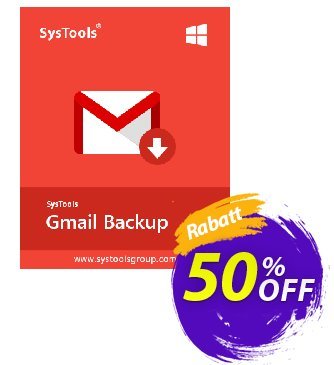 SysTools GMail Backup (100 Users) Coupon, discount SysTools coupon 36906. Promotion: 
