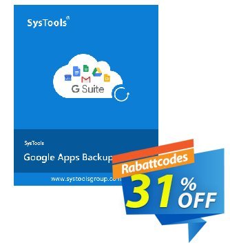 SysTools Google Apps Backup - 10 Users License Gutschein SysTools coupon 36906 Aktion: 