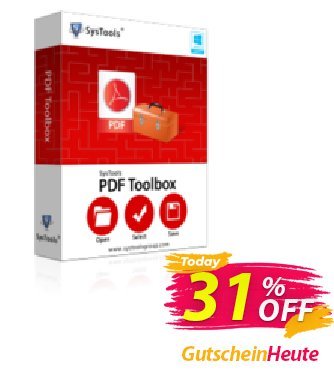 SysTools PDF Toolbox (All License type) Coupon, discount SysTools Frozen Winters Sale. Promotion: Stirring promotions code of SysTools PDF Toolbox 2024