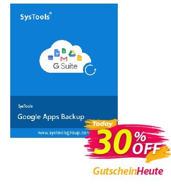 SysTools Google Apps Backup - 25 Users License Coupon, discount 30% OFF SysTools Google Apps Backup - 25 Users License, verified. Promotion: Awful sales code of SysTools Google Apps Backup - 25 Users License, tested & approved