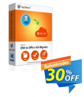 SysTools DBX to Office 365 Migrator (Single User License) Coupon, discount SysTools Frozen Winters Sale. Promotion: Stirring deals code of SysTools DBX to Office 365 - One License 2024