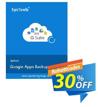 SysTools Google Apps Backup - 50 Users License discount coupon SysTools coupon 36906 - 