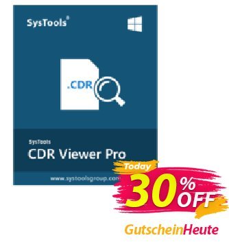 SysTools CDR Viewer Pro Coupon, discount SysTools Spring Offer. Promotion: Excellent offer code of SysTools CDR Viewer Pro 2024