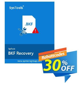 SysTools BKF Repair (Enterprise License) Coupon, discount SysTools coupon 36906. Promotion: 