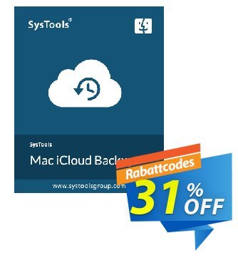 SysTools Mac iCloud Backup Coupon, discount SysTools Spring Offer. Promotion: Formidable offer code of SysTools Mac iCloud Backup 2024