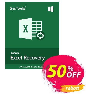 SysTools Excel Recovery (Enterprise License) Coupon, discount SysTools coupon 36906. Promotion: 