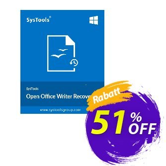 SysTools OpenOffice Writer Recovery discount coupon SysTools Summer Sale - 