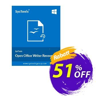 SysTools OpenOffice Writer Recovery Coupon, discount SysTools Summer Sale. Promotion: 