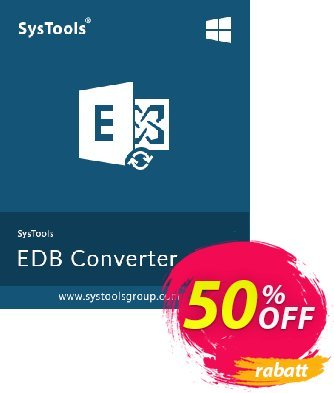 SysTools Exchange EDB to EML Converter (Enterprise) Coupon, discount SysTools coupon 36906. Promotion: 
