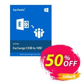 SysTools Exchange EDB to NSF Converter (Business) discount coupon SysTools coupon 36906 - 