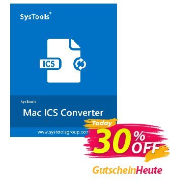 SysTools Mac ICS Converter Enterprise License discount coupon 30% OFF SysTools Mac ICS Converter Enterprise License, verified - Awful sales code of SysTools Mac ICS Converter Enterprise License, tested & approved
