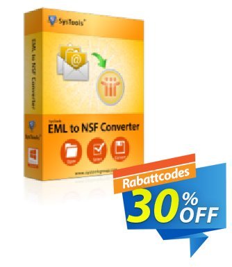 SysTools EML to NSF Converter Gutschein SysTools Summer Sale Aktion: 