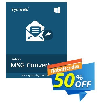 SysTools MSG to EML Converter (Business License) Coupon, discount SysTools coupon 36906. Promotion: 