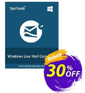 SysTools Windows Live Mail Converter Gutschein 30% OFF SysTools Windows Live Mail Converter, verified Aktion: Awful sales code of SysTools Windows Live Mail Converter, tested & approved