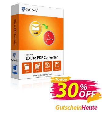 SysTools DXL to PDF Converter (Academic) discount coupon SysTools coupon 36906 - 
