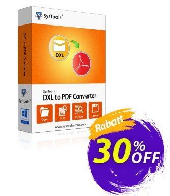 SysTools DXL to PDF Converter (Forensic) discount coupon SysTools coupon 36906 - 